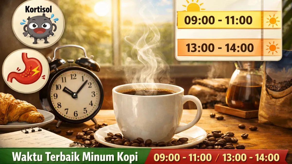 Minum Kopi Terlalu Pagi Bisa Ganggu Tubuh, Ini Waktu Ideal yang Disarankan 1 Minum Kopi Terlalu Pagi Bisa Ganggu Tubuh, Ini Waktu Ideal yang Disarankan