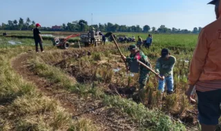 Jalan Tani Terancam Longsor, TNI Turun Tangan Bangun Talud di Jenelimbua Takalar