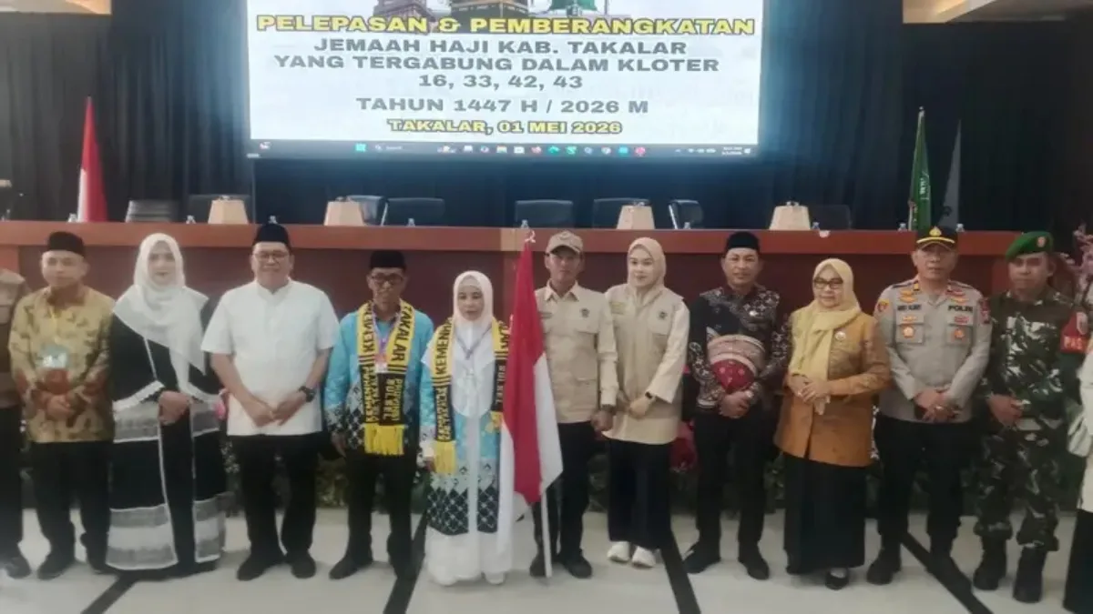 Bupati Takalar Lepas 72 Jemaah Haji 2026, Suasana Haru Iringi Keberangkatan