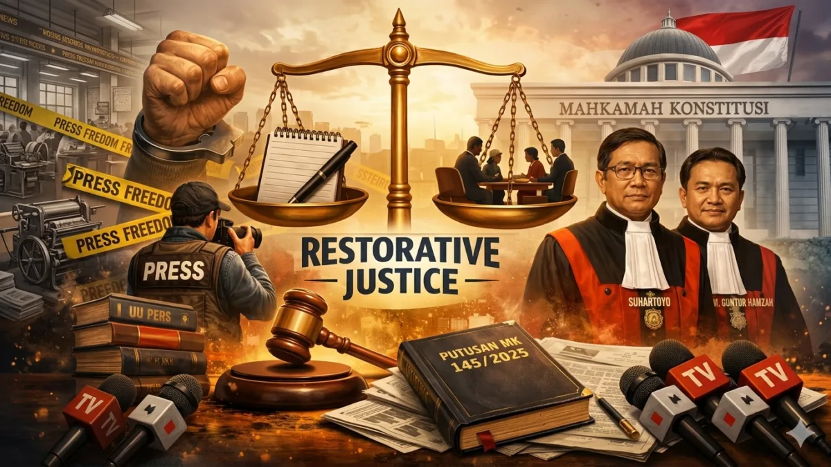 Putusan MK 145/2025: Sengketa Pers Wajib Lewat Restorative Justice, Wartawan Tak Bisa Langsung Dipidana