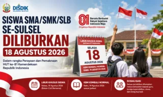 Siswa SMA/SMK/SLB se-Sulsel Diliburkan 18 Agustus, KBM Kembali Normal Besok