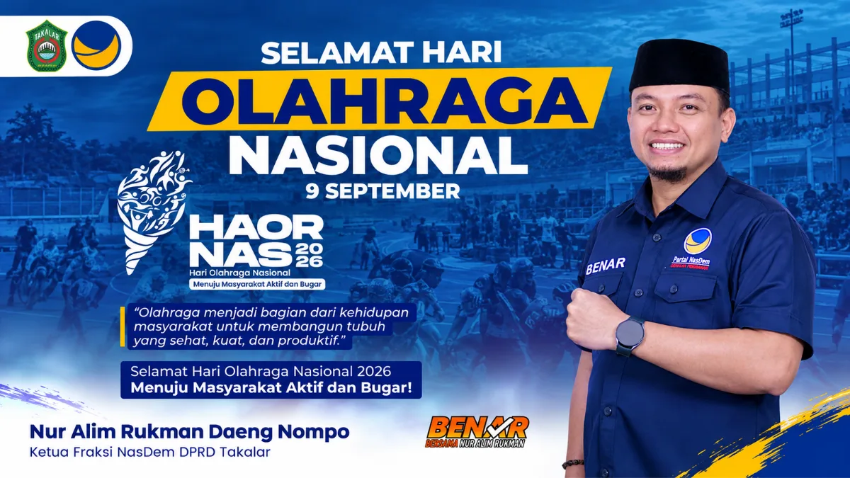 Haornas 2026, Nur Alim Rukman Ajak Masyarakat Takalar Aktif dan Bugar