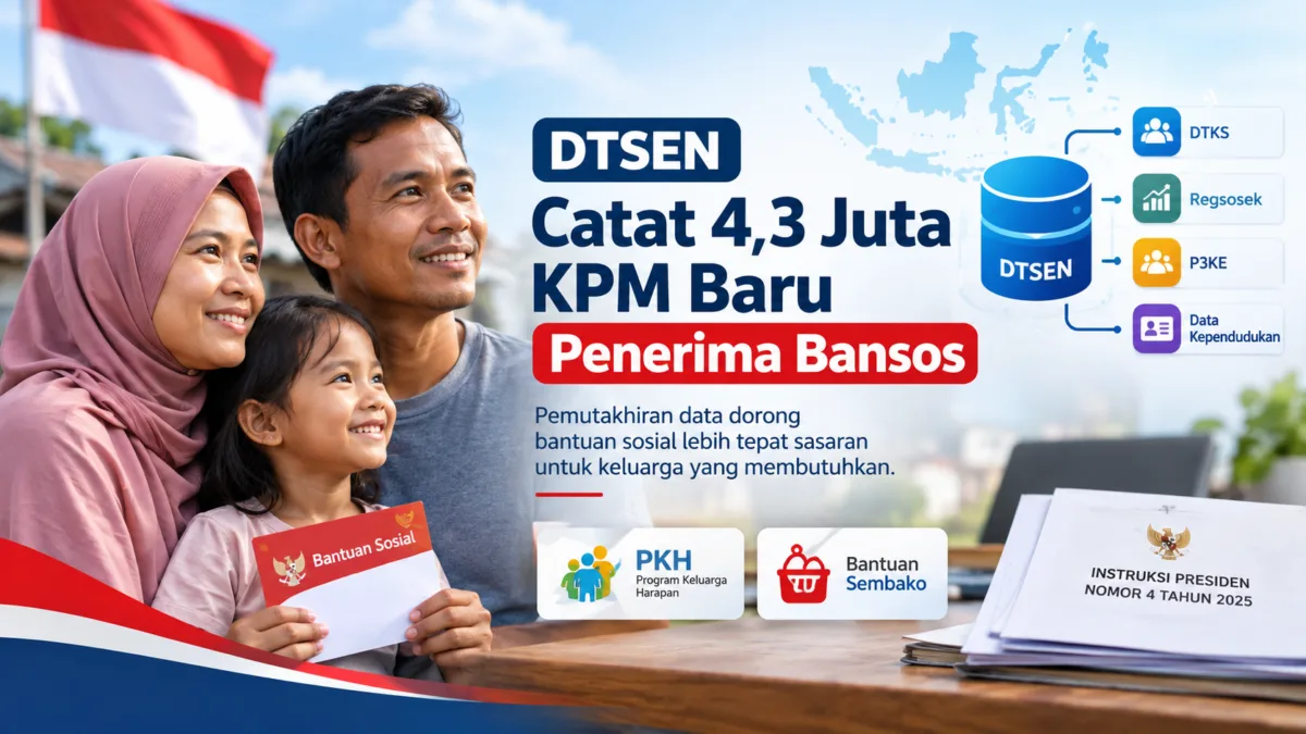 Pemutakhiran DTSEN untuk menjangkau keluarga penerima bantuan sosial