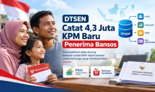 DTSEN Catat 4,3 Juta KPM Baru Penerima Bansos